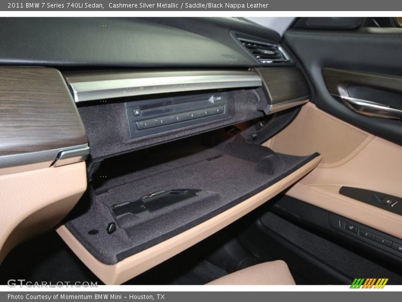 Cashmere Silver Metallic / Saddle/Black Nappa Leather 2011 BMW 7 Series 740Li Sedan