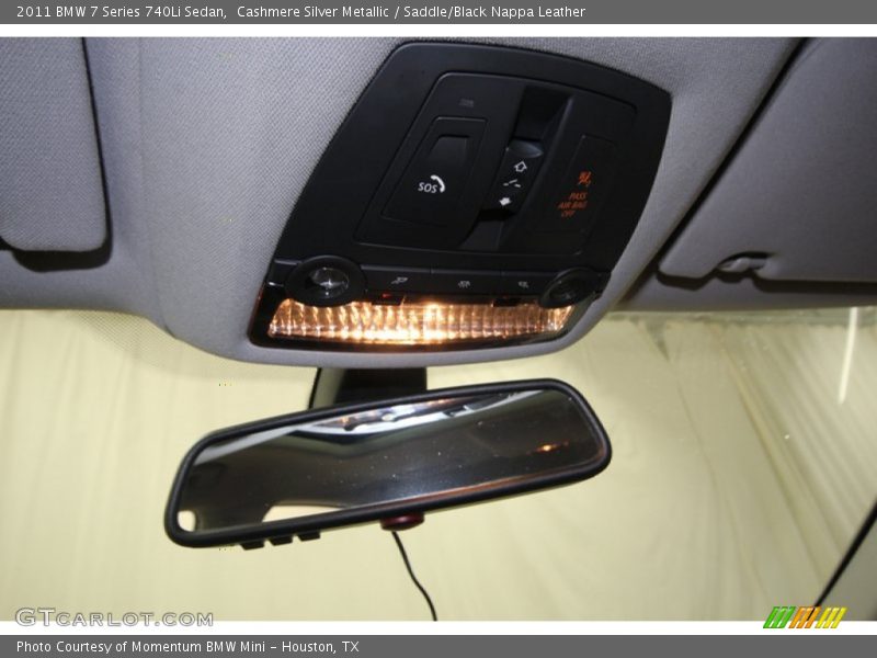 Cashmere Silver Metallic / Saddle/Black Nappa Leather 2011 BMW 7 Series 740Li Sedan
