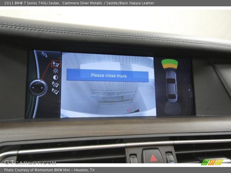 Cashmere Silver Metallic / Saddle/Black Nappa Leather 2011 BMW 7 Series 740Li Sedan