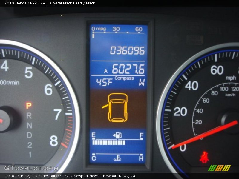 Crystal Black Pearl / Black 2010 Honda CR-V EX-L