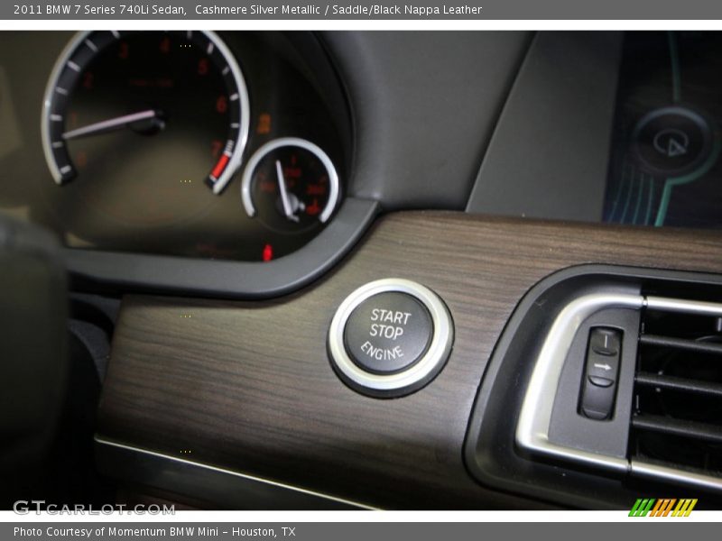 Cashmere Silver Metallic / Saddle/Black Nappa Leather 2011 BMW 7 Series 740Li Sedan