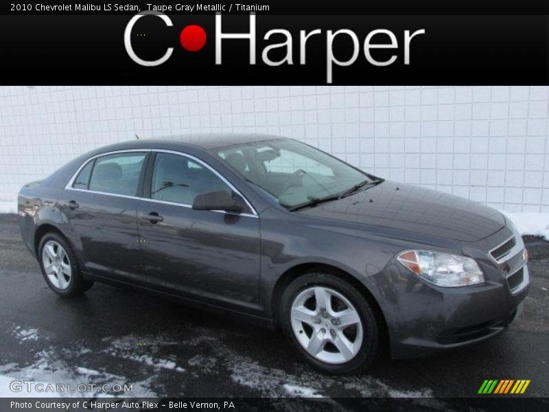 Taupe Gray Metallic / Titanium 2010 Chevrolet Malibu LS Sedan
