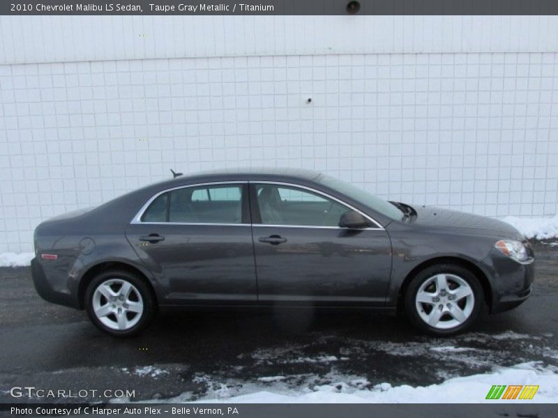 Taupe Gray Metallic / Titanium 2010 Chevrolet Malibu LS Sedan