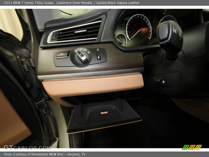 Cashmere Silver Metallic / Saddle/Black Nappa Leather 2011 BMW 7 Series 740Li Sedan