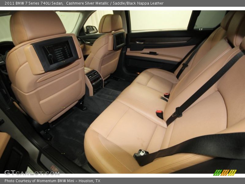 Rear Seat of 2011 7 Series 740Li Sedan