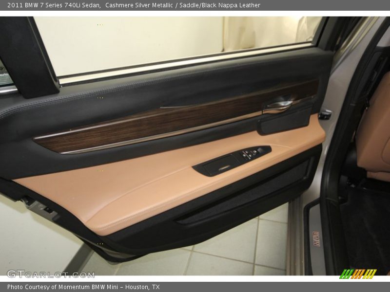 Cashmere Silver Metallic / Saddle/Black Nappa Leather 2011 BMW 7 Series 740Li Sedan