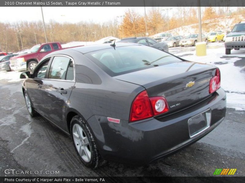 Taupe Gray Metallic / Titanium 2010 Chevrolet Malibu LS Sedan