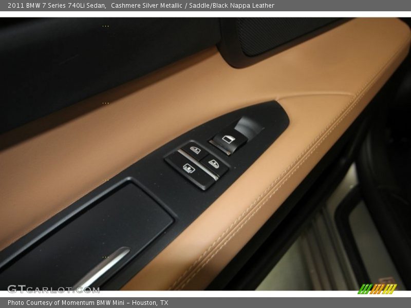 Cashmere Silver Metallic / Saddle/Black Nappa Leather 2011 BMW 7 Series 740Li Sedan