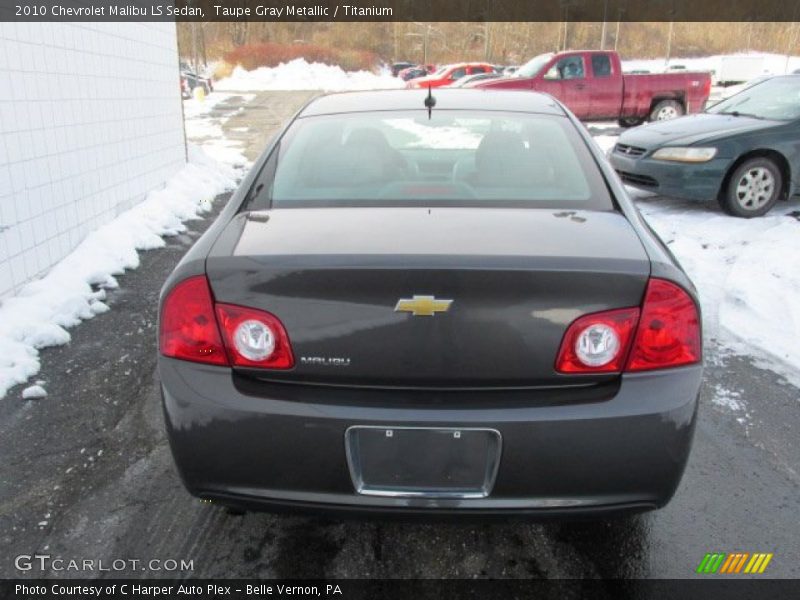 Taupe Gray Metallic / Titanium 2010 Chevrolet Malibu LS Sedan