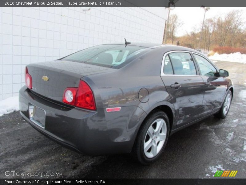 Taupe Gray Metallic / Titanium 2010 Chevrolet Malibu LS Sedan