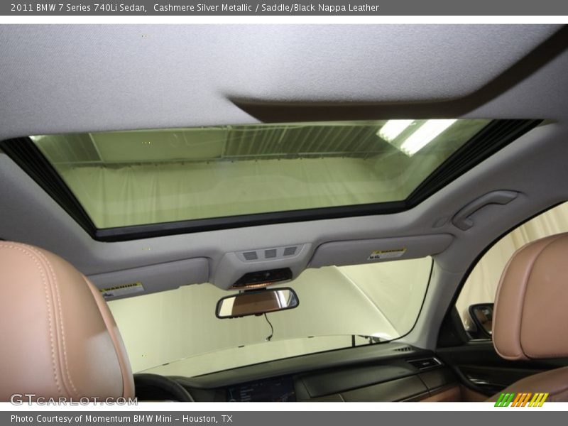 Cashmere Silver Metallic / Saddle/Black Nappa Leather 2011 BMW 7 Series 740Li Sedan