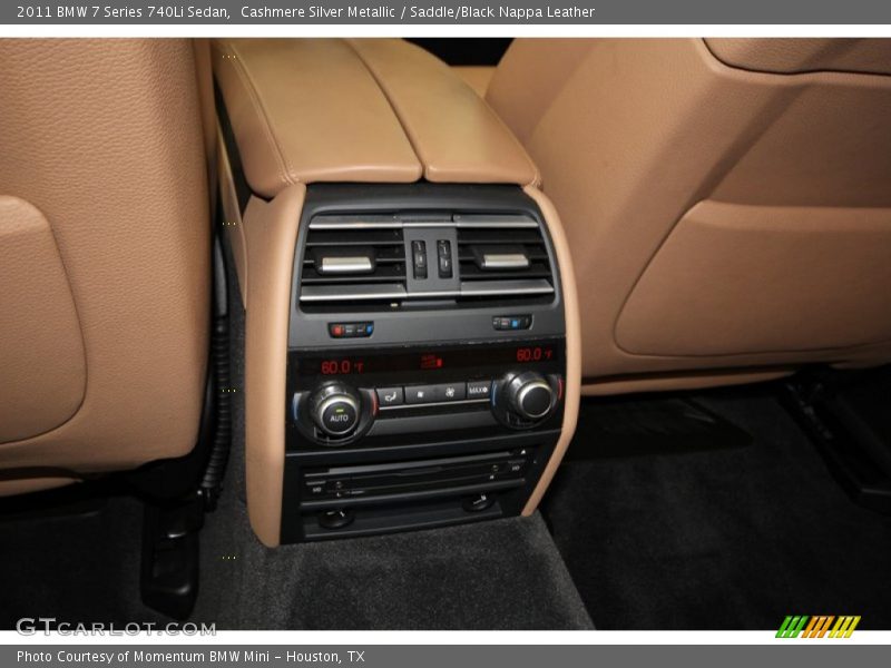 Cashmere Silver Metallic / Saddle/Black Nappa Leather 2011 BMW 7 Series 740Li Sedan