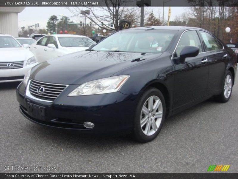 Black Sapphire Pearl / Cashmere 2007 Lexus ES 350