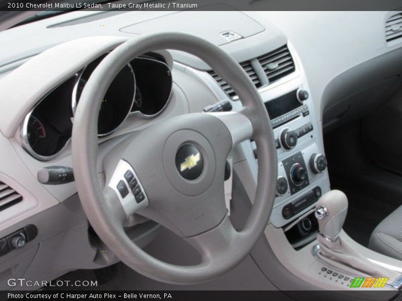 Taupe Gray Metallic / Titanium 2010 Chevrolet Malibu LS Sedan