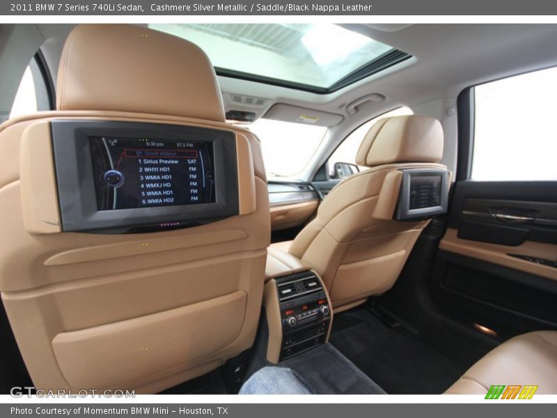 Cashmere Silver Metallic / Saddle/Black Nappa Leather 2011 BMW 7 Series 740Li Sedan