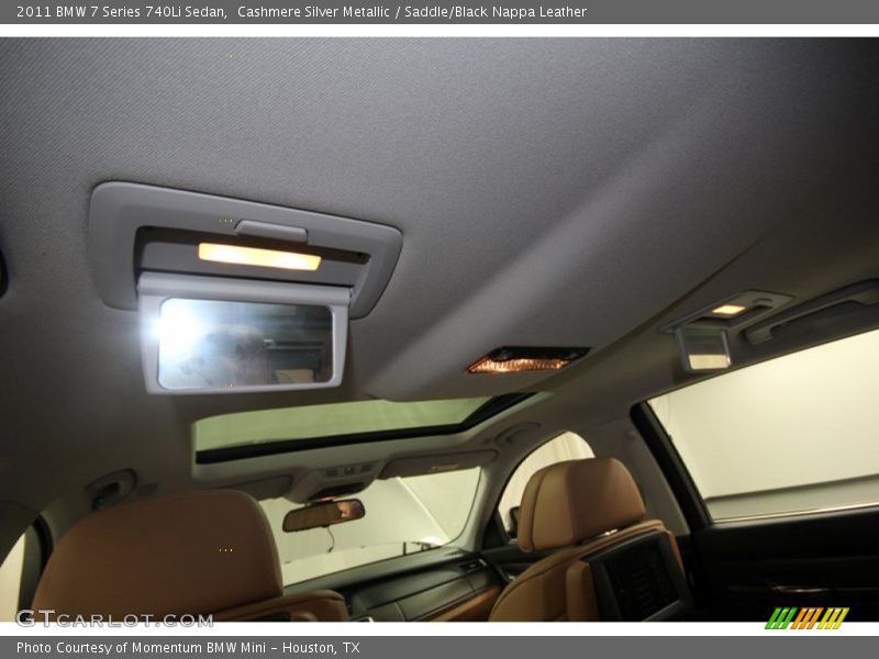Cashmere Silver Metallic / Saddle/Black Nappa Leather 2011 BMW 7 Series 740Li Sedan