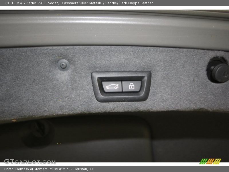 Cashmere Silver Metallic / Saddle/Black Nappa Leather 2011 BMW 7 Series 740Li Sedan