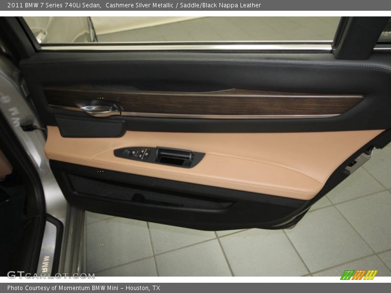 Cashmere Silver Metallic / Saddle/Black Nappa Leather 2011 BMW 7 Series 740Li Sedan