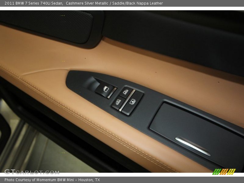 Cashmere Silver Metallic / Saddle/Black Nappa Leather 2011 BMW 7 Series 740Li Sedan