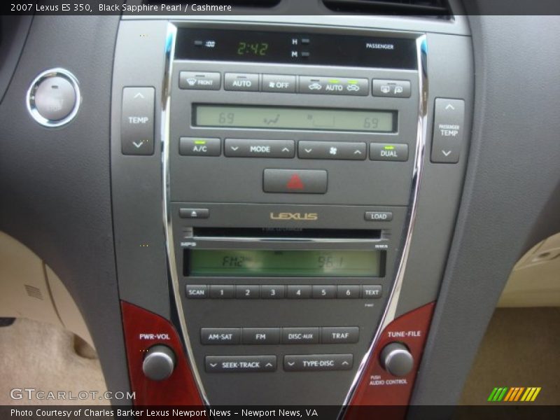 Black Sapphire Pearl / Cashmere 2007 Lexus ES 350
