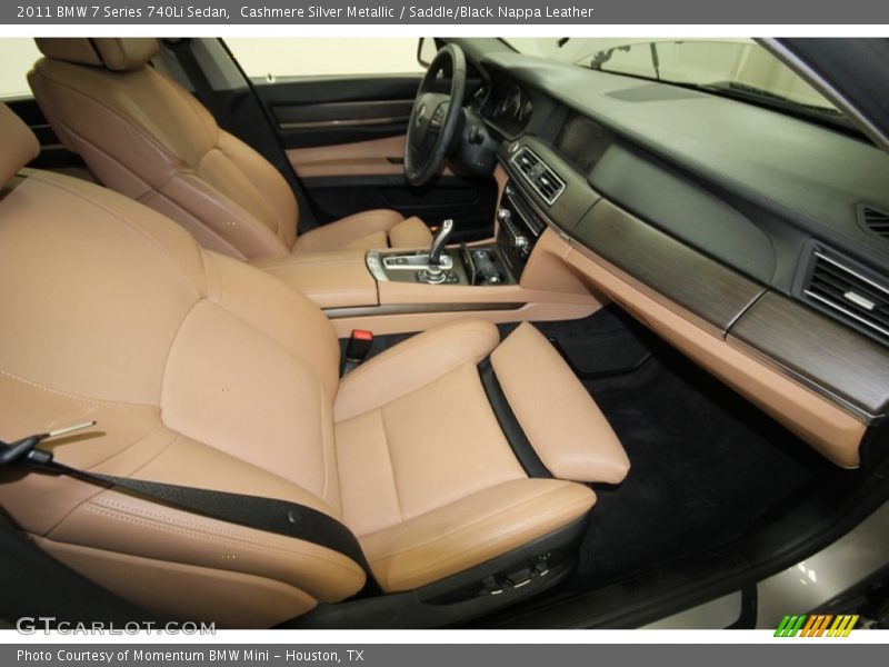 Cashmere Silver Metallic / Saddle/Black Nappa Leather 2011 BMW 7 Series 740Li Sedan