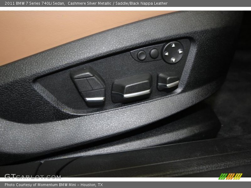 Cashmere Silver Metallic / Saddle/Black Nappa Leather 2011 BMW 7 Series 740Li Sedan