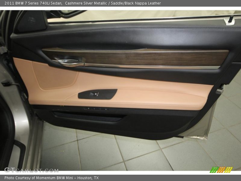 Cashmere Silver Metallic / Saddle/Black Nappa Leather 2011 BMW 7 Series 740Li Sedan