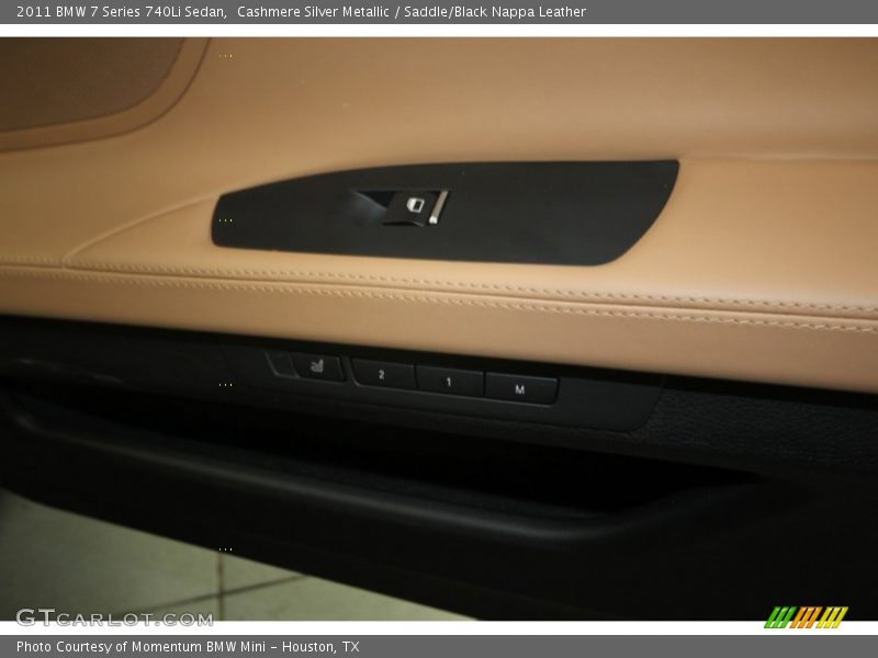 Cashmere Silver Metallic / Saddle/Black Nappa Leather 2011 BMW 7 Series 740Li Sedan