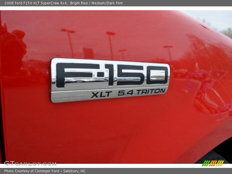 Bright Red / Medium/Dark Flint 2008 Ford F150 XLT SuperCrew 4x4