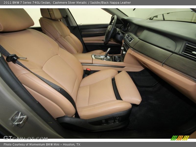 Cashmere Silver Metallic / Saddle/Black Nappa Leather 2011 BMW 7 Series 740Li Sedan