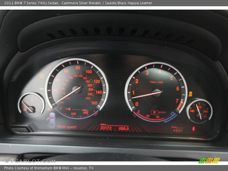  2011 7 Series 740Li Sedan 740Li Sedan Gauges