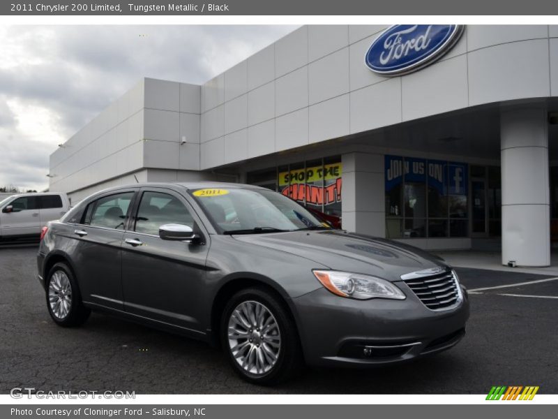 Tungsten Metallic / Black 2011 Chrysler 200 Limited