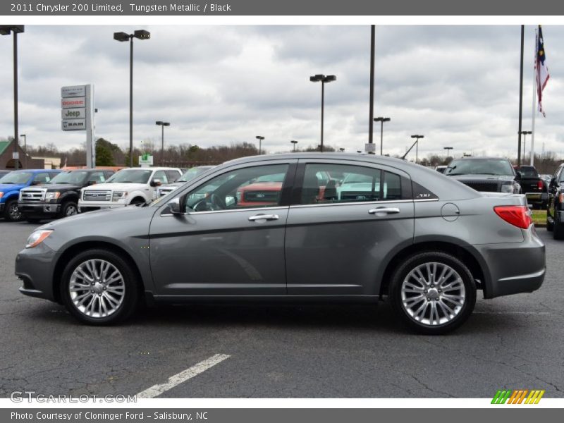 Tungsten Metallic / Black 2011 Chrysler 200 Limited
