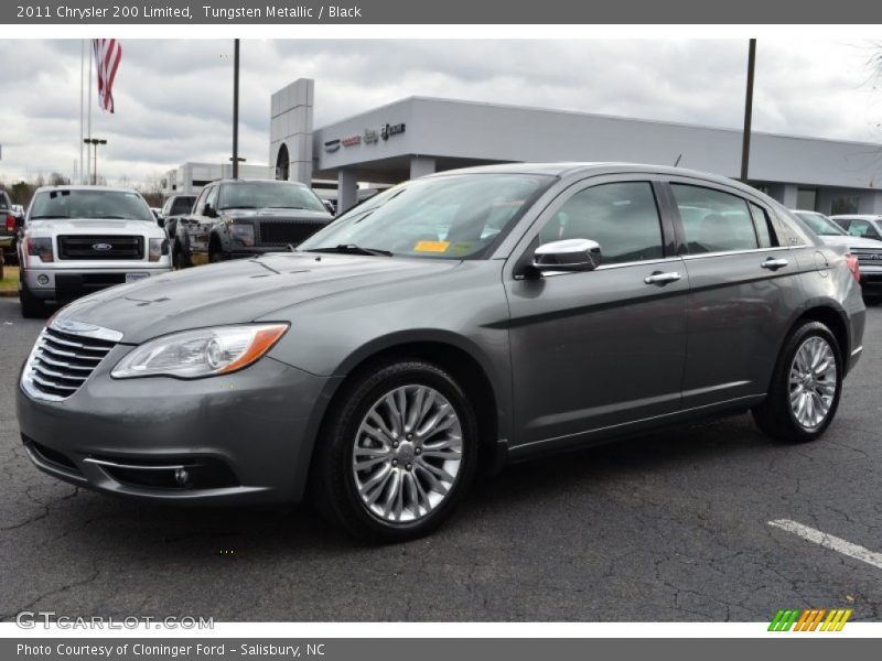 Tungsten Metallic / Black 2011 Chrysler 200 Limited
