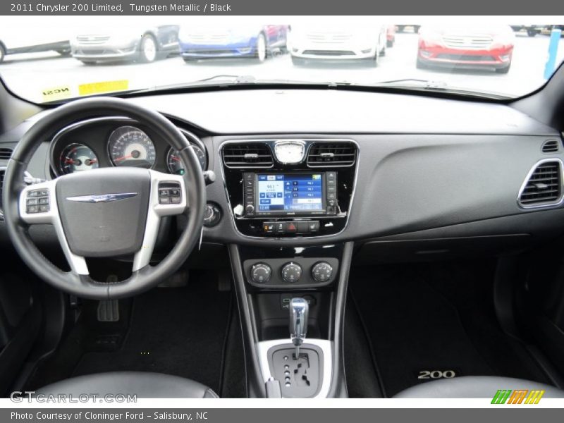 Tungsten Metallic / Black 2011 Chrysler 200 Limited