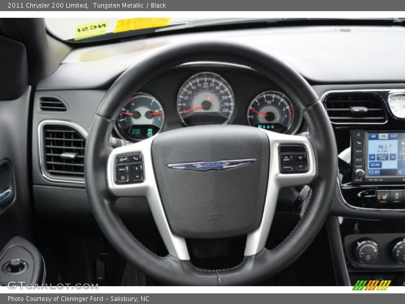 Tungsten Metallic / Black 2011 Chrysler 200 Limited