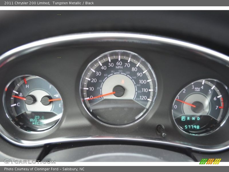 Tungsten Metallic / Black 2011 Chrysler 200 Limited