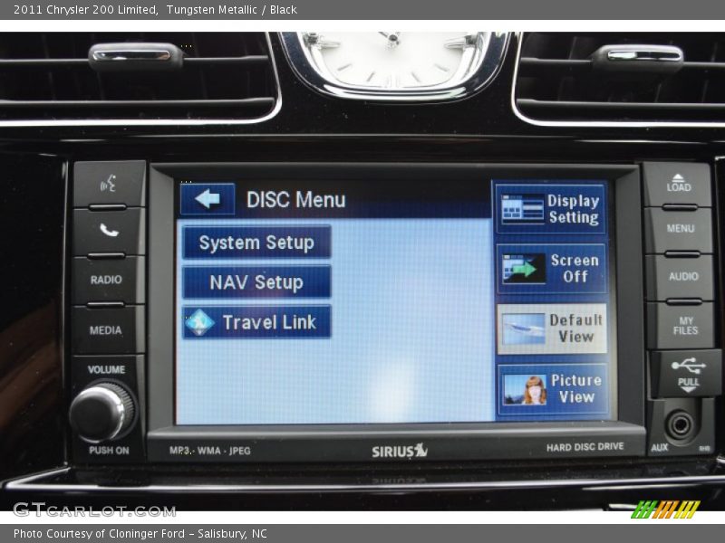 Tungsten Metallic / Black 2011 Chrysler 200 Limited