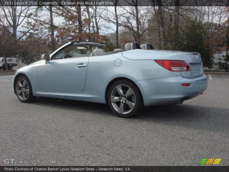 Cerulean Blue Mica / Light Gray 2011 Lexus IS 250C Convertible