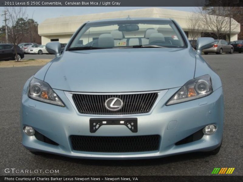 Cerulean Blue Mica / Light Gray 2011 Lexus IS 250C Convertible