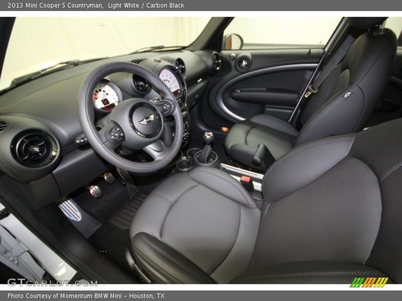 Carbon Black Interior - 2013 Cooper S Countryman 