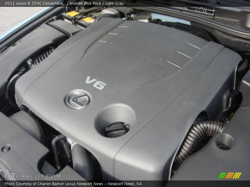 Cerulean Blue Mica / Light Gray 2011 Lexus IS 250C Convertible