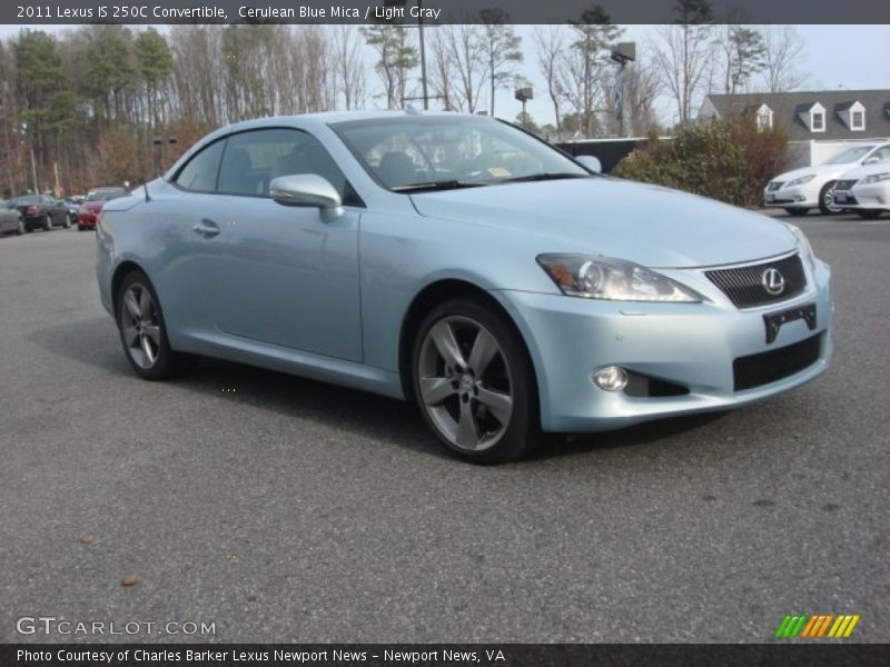 Cerulean Blue Mica / Light Gray 2011 Lexus IS 250C Convertible