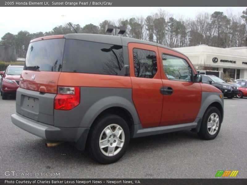 Sunset Orange Pearl / Black/Gray 2005 Honda Element LX