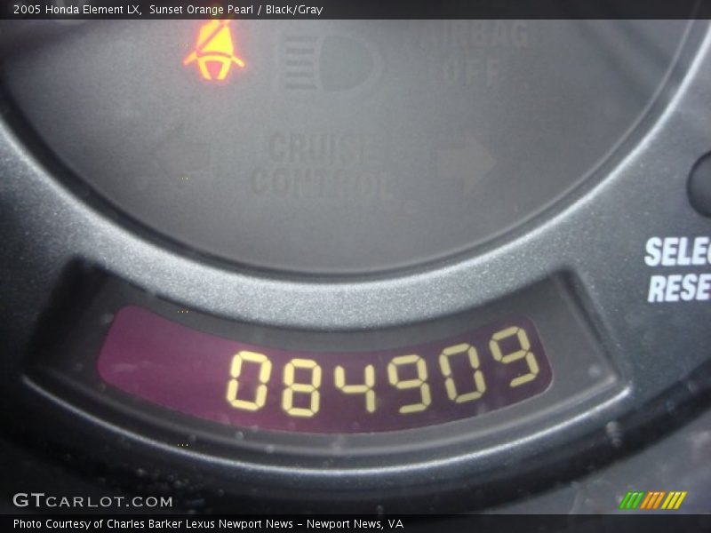 Sunset Orange Pearl / Black/Gray 2005 Honda Element LX