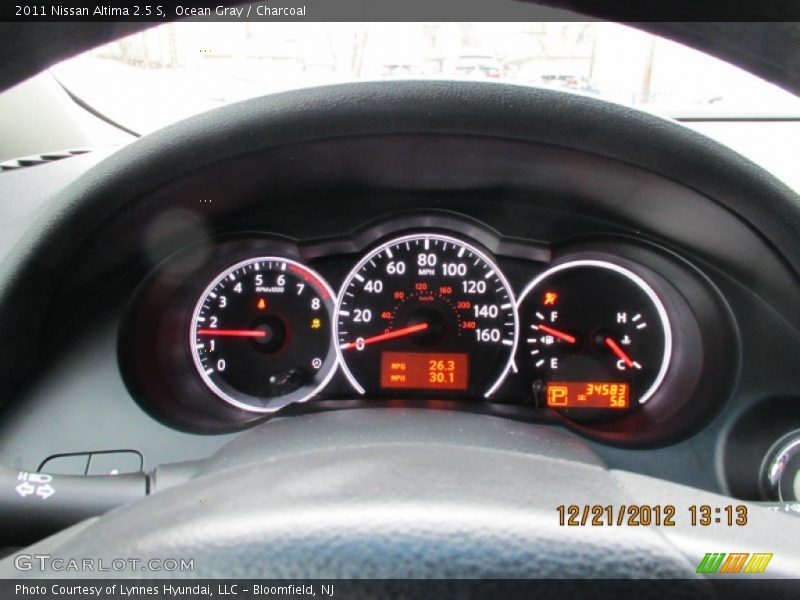 Ocean Gray / Charcoal 2011 Nissan Altima 2.5 S
