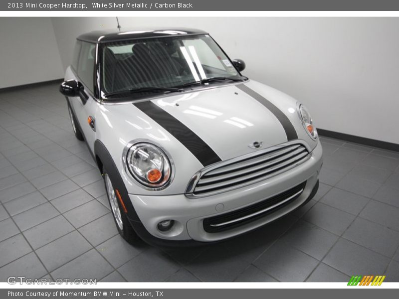 White Silver Metallic / Carbon Black 2013 Mini Cooper Hardtop