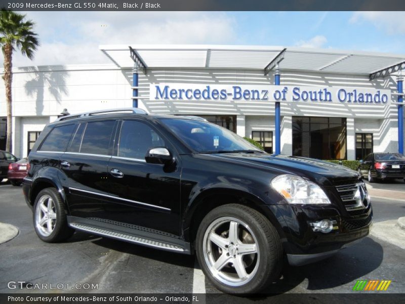 Black / Black 2009 Mercedes-Benz GL 550 4Matic