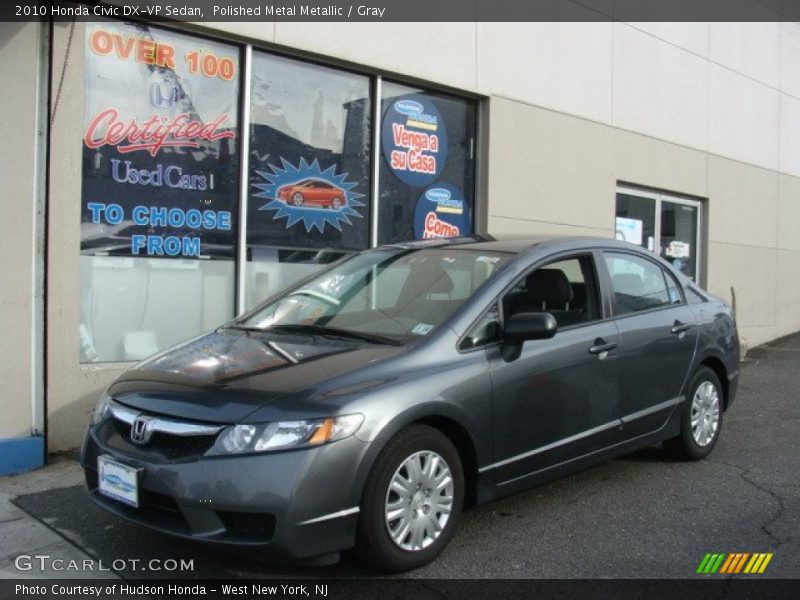 Polished Metal Metallic / Gray 2010 Honda Civic DX-VP Sedan