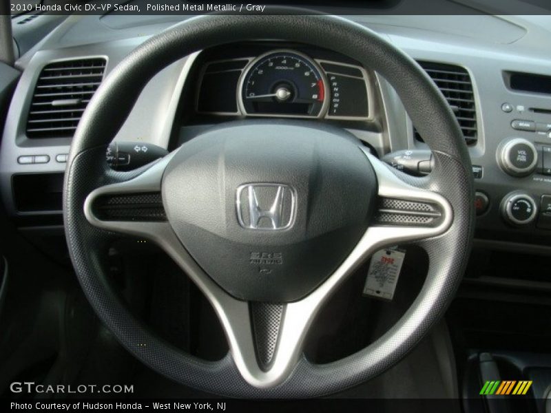 Polished Metal Metallic / Gray 2010 Honda Civic DX-VP Sedan
